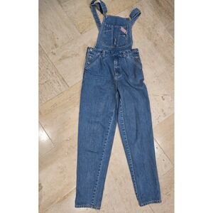 VINTAGE 90s Y2K Union Bay Denim Bib Overalls 100% Cotton‎ Sz 30, Inseam L